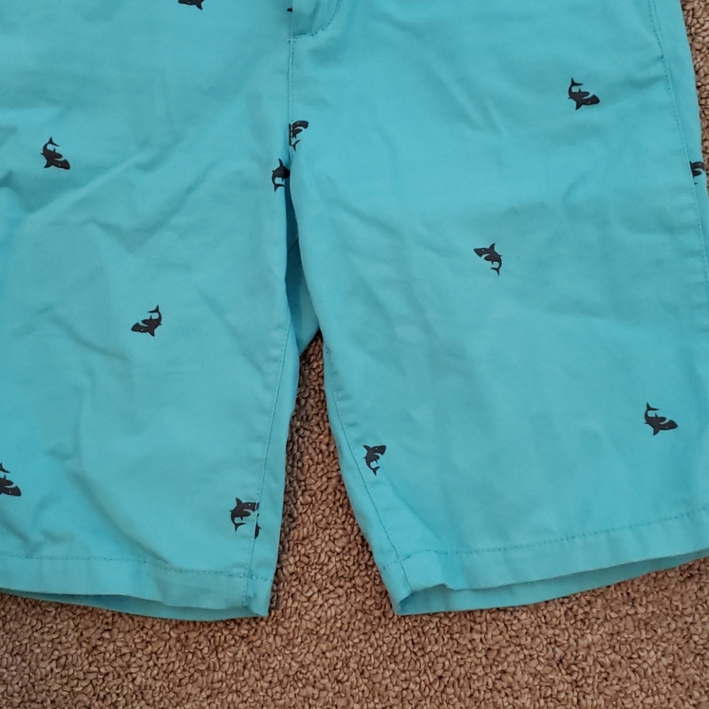 Boys shorts turquoise with blue whales - Picture 4 of 4